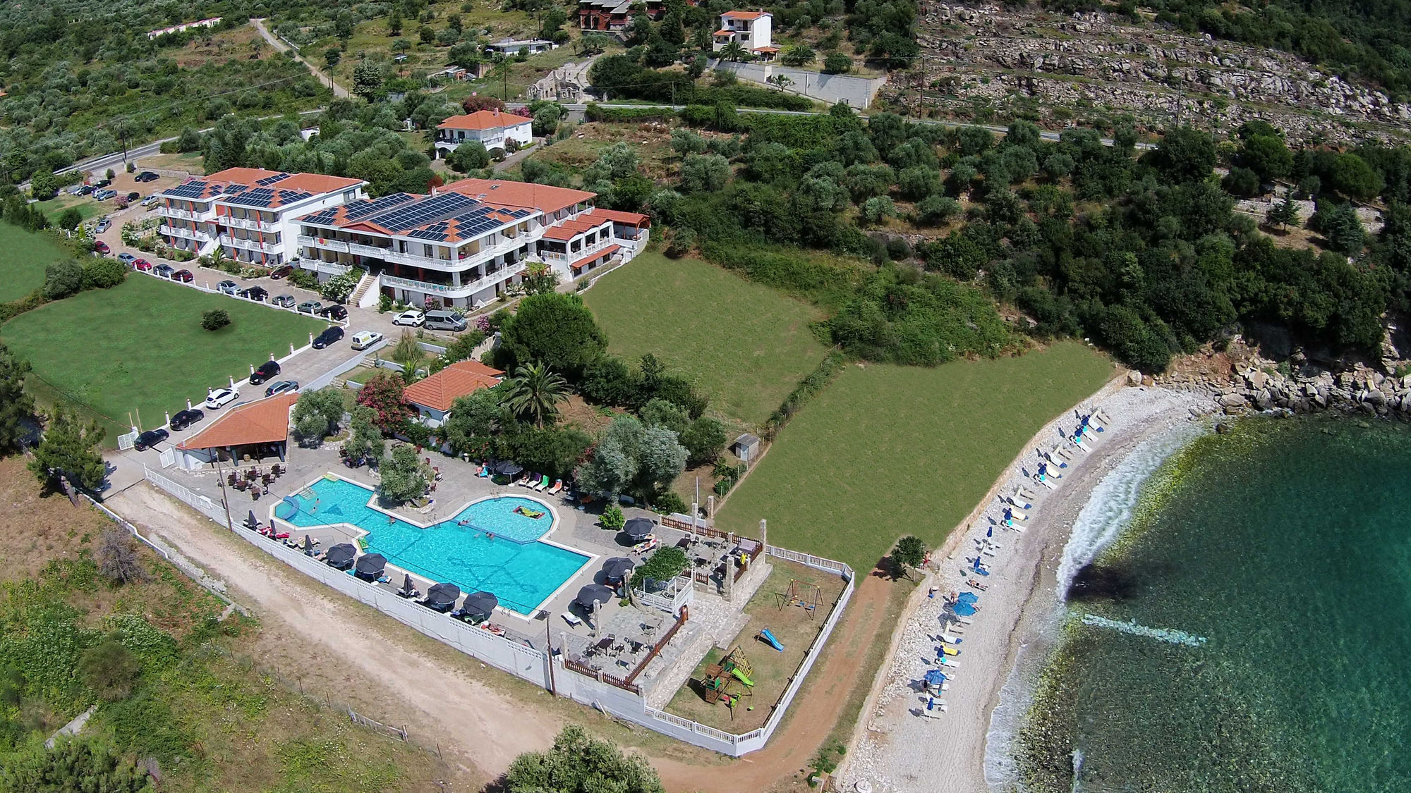 Maranton Beach Hotel Koinira Buitenkant foto